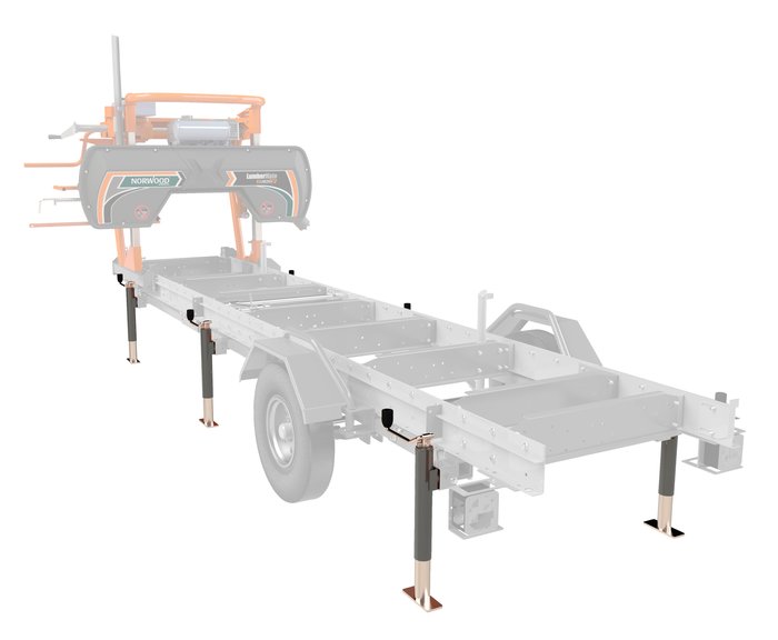 Norwood Trailer Support Jacks for the LM 30 Sawmill - 3 Pairs