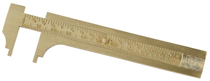 Pocket Brass Slide Caliper