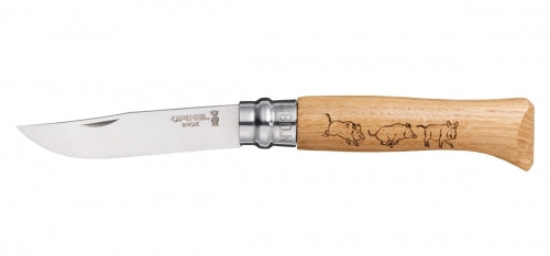 Nerūsējošā tērauda nazis ar kuiļa motīviem Opinel N°8