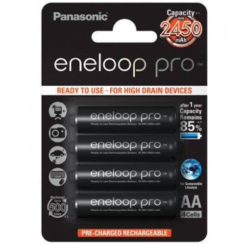 Uzlādējama baterija Panasonic Eneloop (4 pcs) R6 (AA) 1.2V 2500mAh Ni-Mh