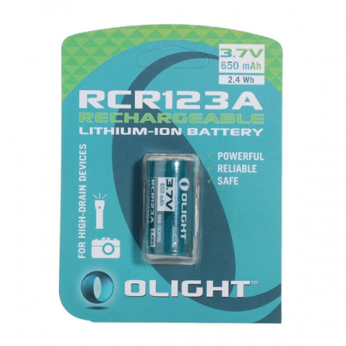 Baterija Olight RCR123A Li-ion 650mAh