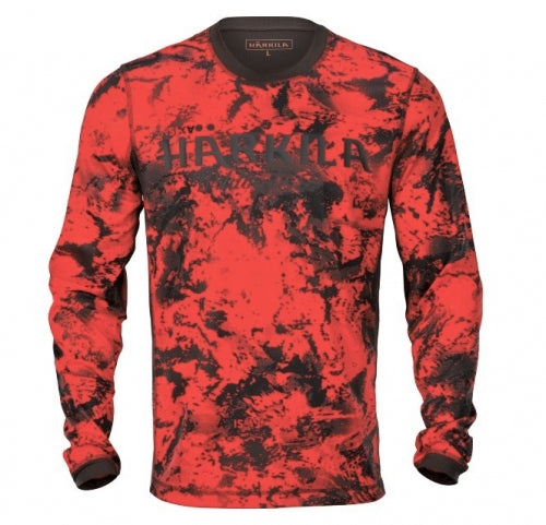 T-krekls Harkila Wildboar Pro L/S, Oranža/Ēnu brūna