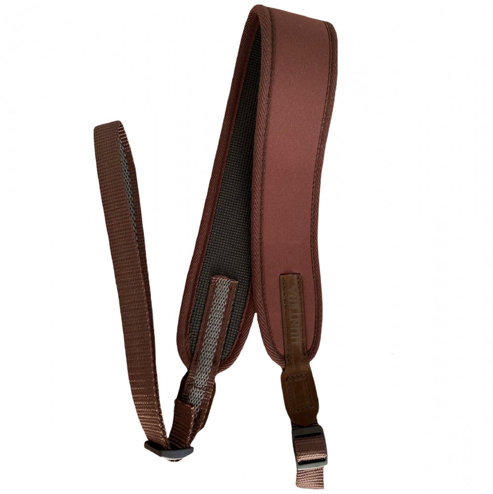 Ieroča siksna Huntera, Brūna ar zamšādas ādas detaļām 79-110 cm