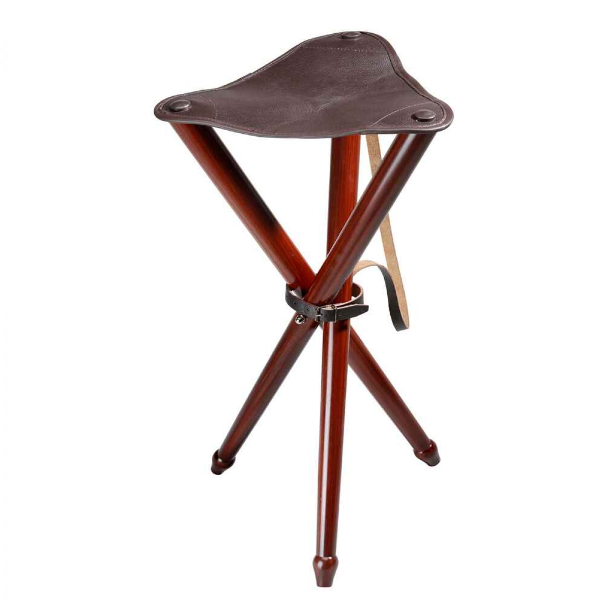 Trīs kāju krēsls ar ādu Frank (65 cm)
