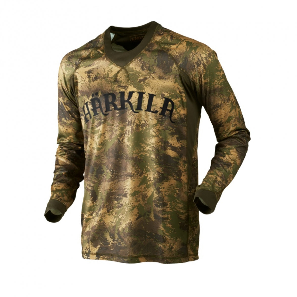 T-krekls HARKILA Deer Stalker camo L/S AXIS MSP, Meža zaļš