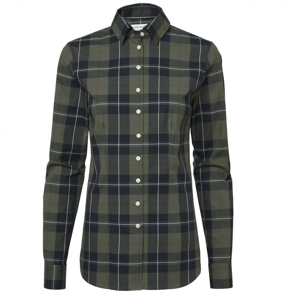 Krekls CHEVALIER Leeson slim fit Check, Tumšs
