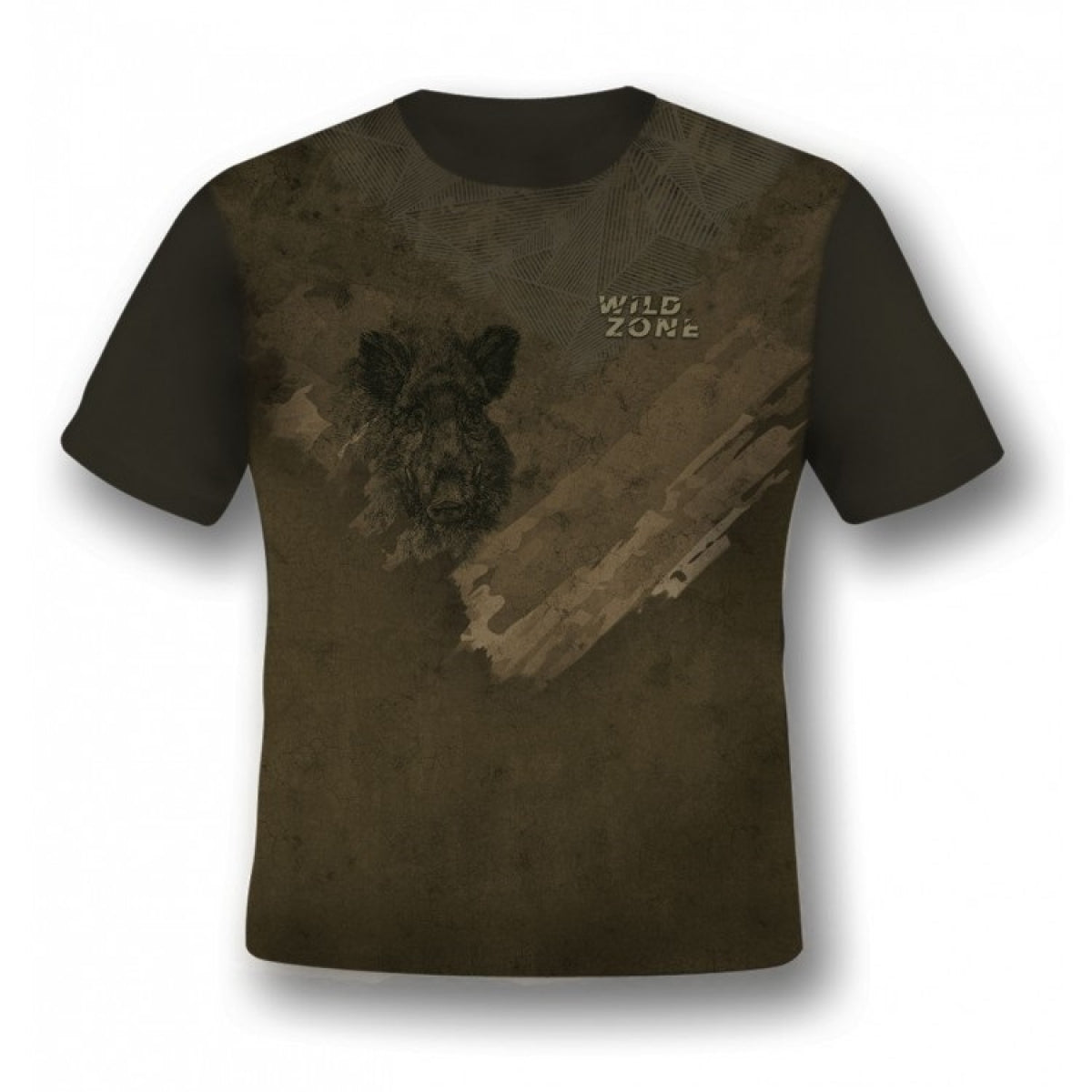 T-krekls Wild Zone ar cūku M-269-1914, Brūns