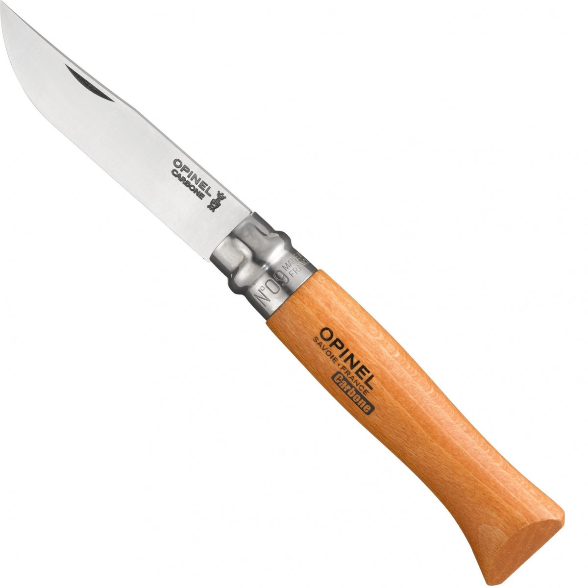 Nazis Opinel Blister nerūsējošā tērauda No. 9 Carbone