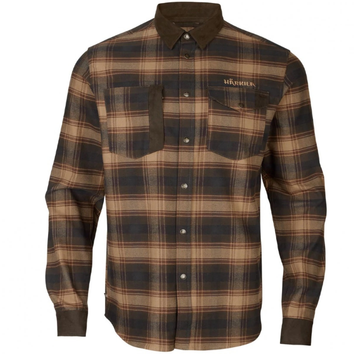 Krekls HARKILA Aivak L/S, Burgundija