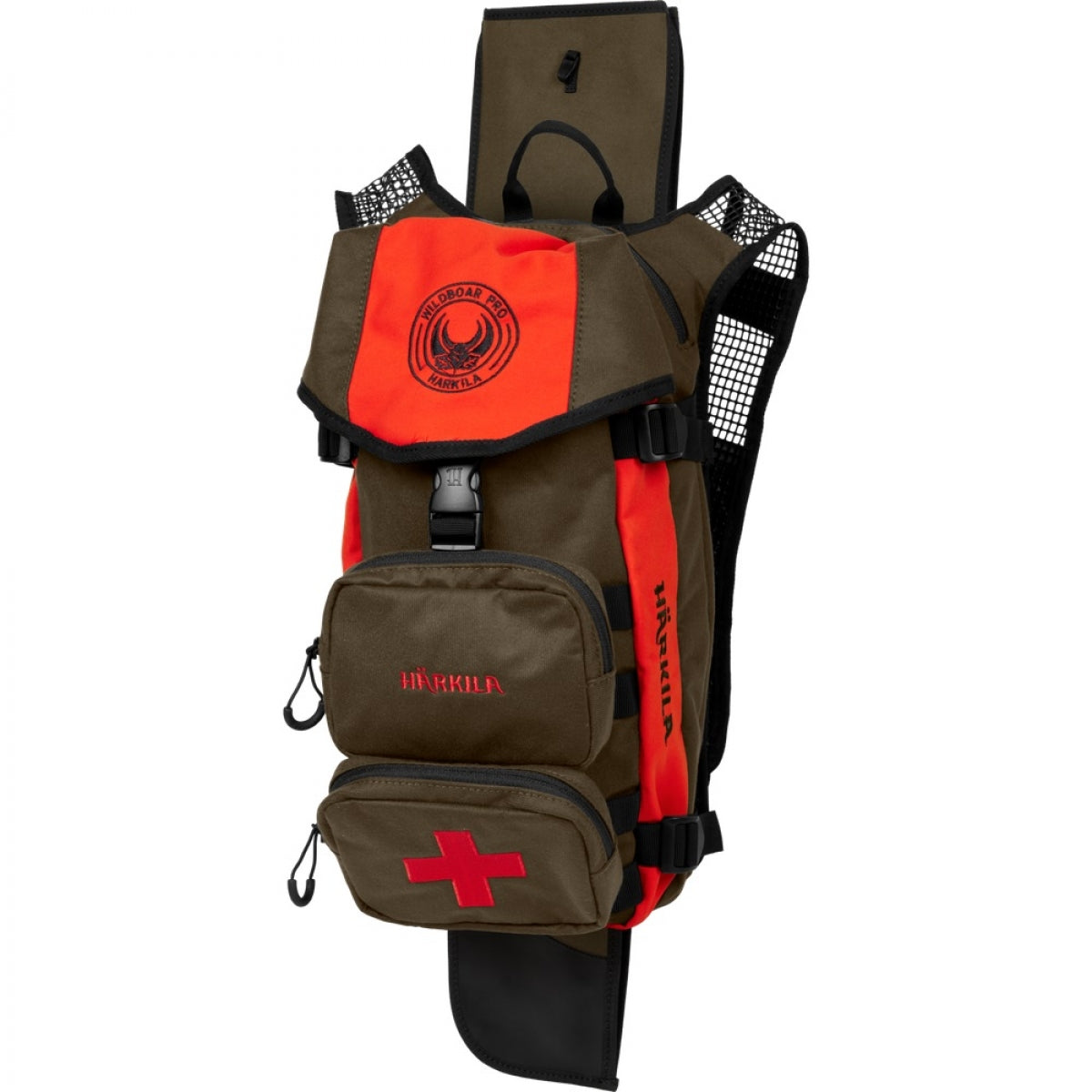 Mugursoma Harkila Wildboar Pro Rucksack Willow 12L, Zaļa/Oranža
