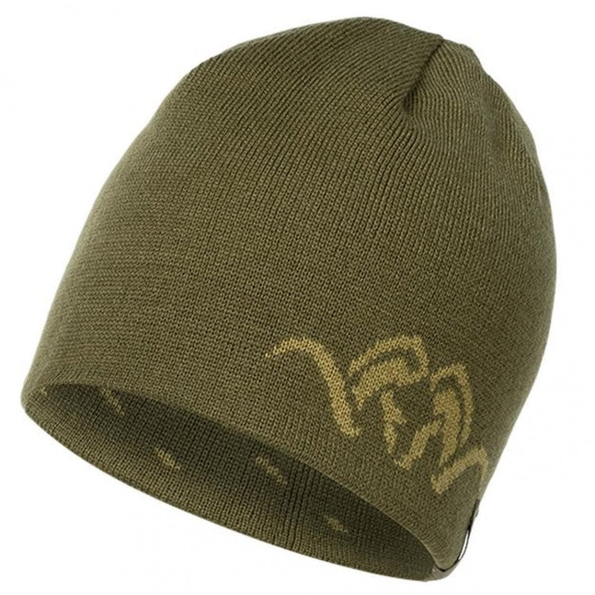 Abpusējā beanie cepure Blaser Argali 80412011, Zaļa/Khaki