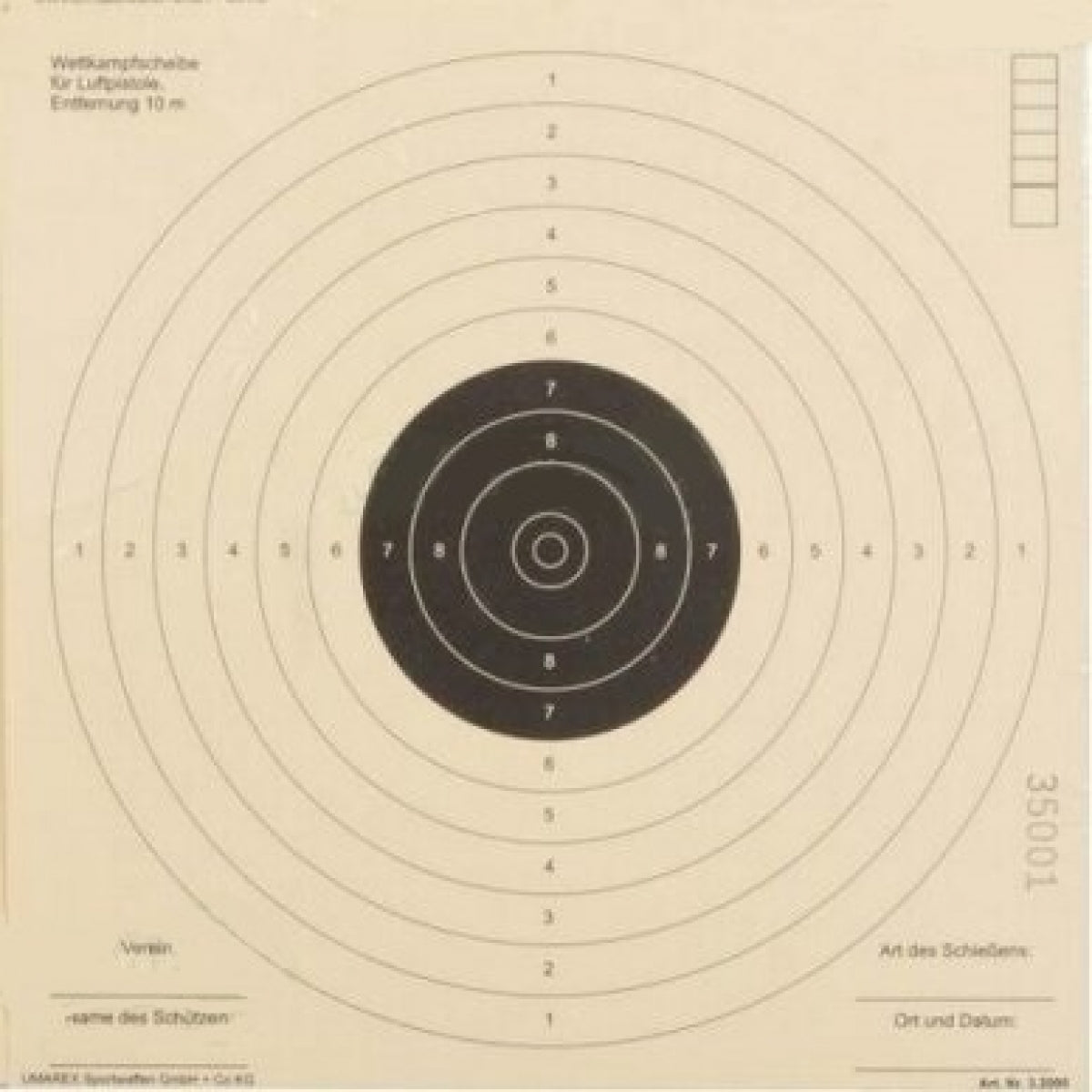 Mērķis UMAREX 17x17 cm (3.2095)