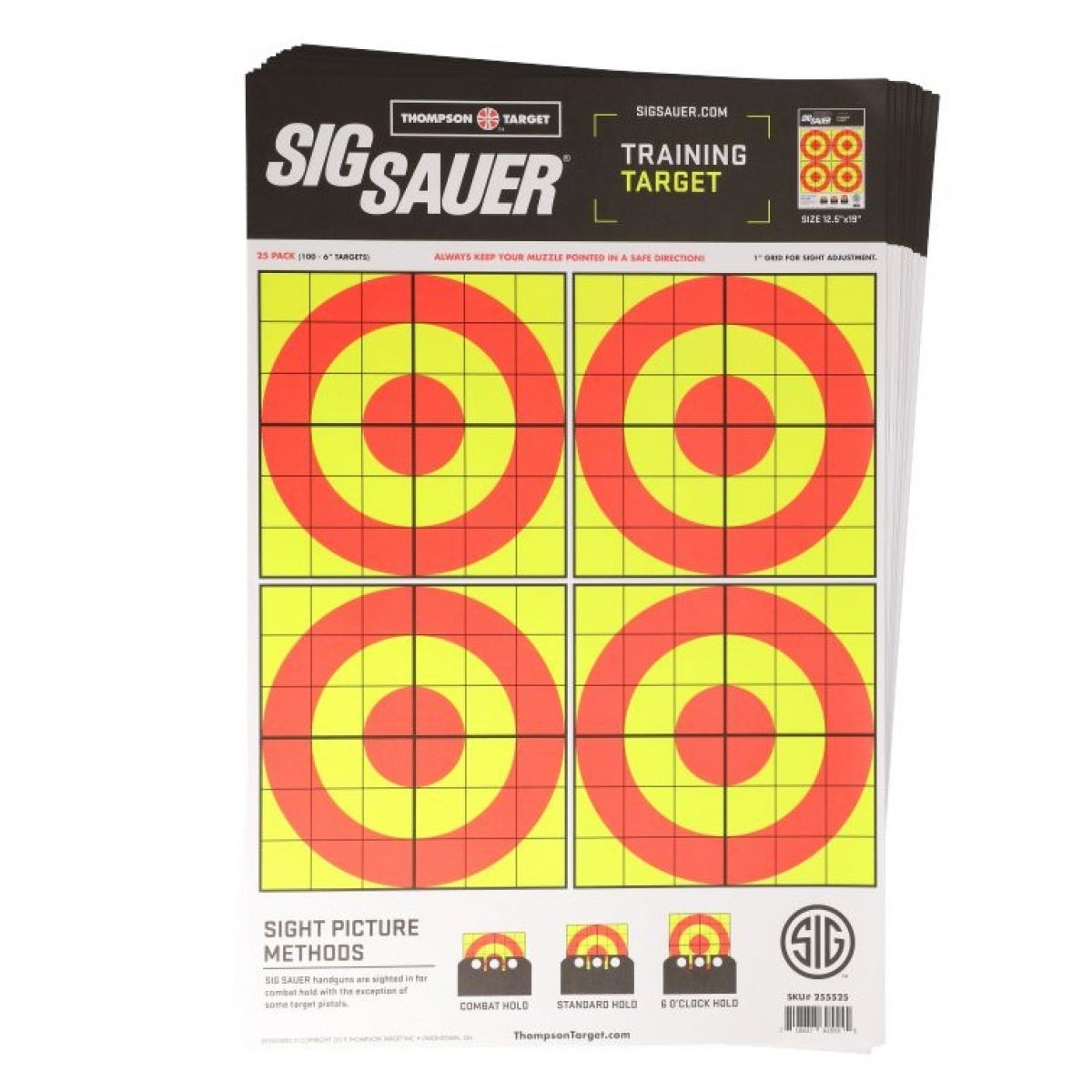 Paper target Sig Sauer training 12.5INx19IN (15x15cm) 8300884