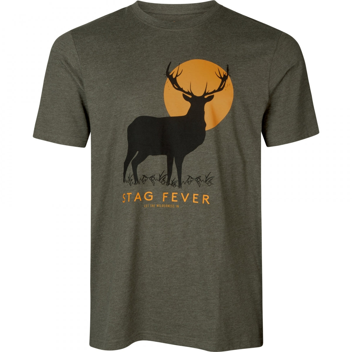 T-krekls SEELAND Stag Fever, Priežu zaļš/Melnanžs