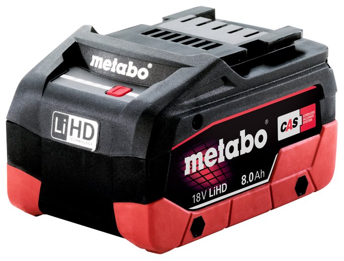 Metabo LiHD 18 V 8.0 Ah Rechargeable Battery