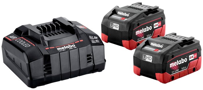 Metabo Basic Set 2 x LiHD 5.5 Ah and ASC 145