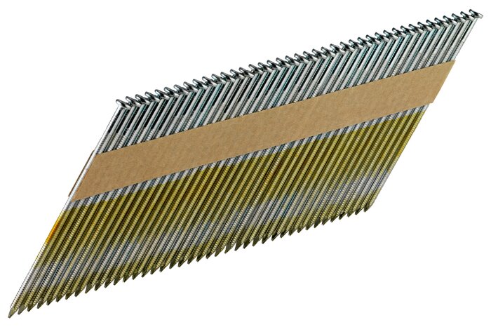 Metabo D34°, Paper Bound, 2.8x75 mm, Galvanised, Blank Ring Strip Nails