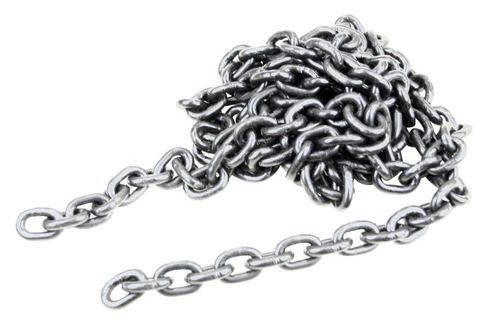Round link steel chain grade 80