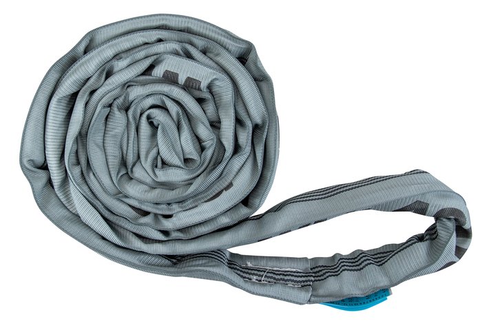 Polyester Circular Sling, 4 t, Grey.