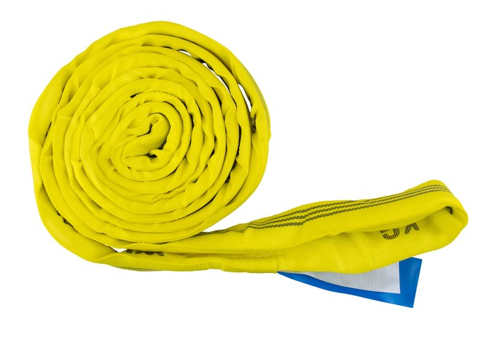Single Layer Round Polyester Sling 3 t Yellow