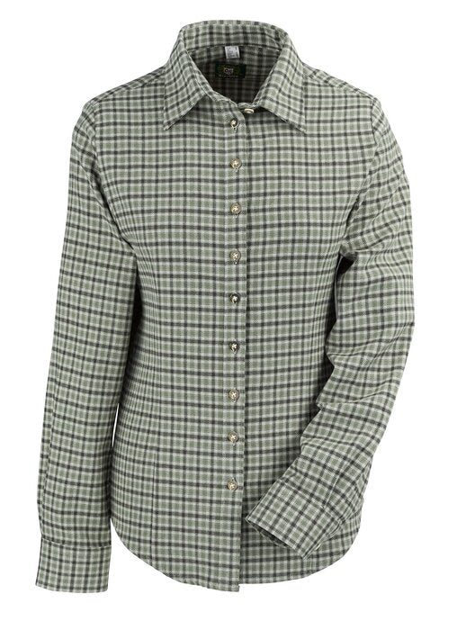 OS Trachten Long Sleeve Flanell Blouse