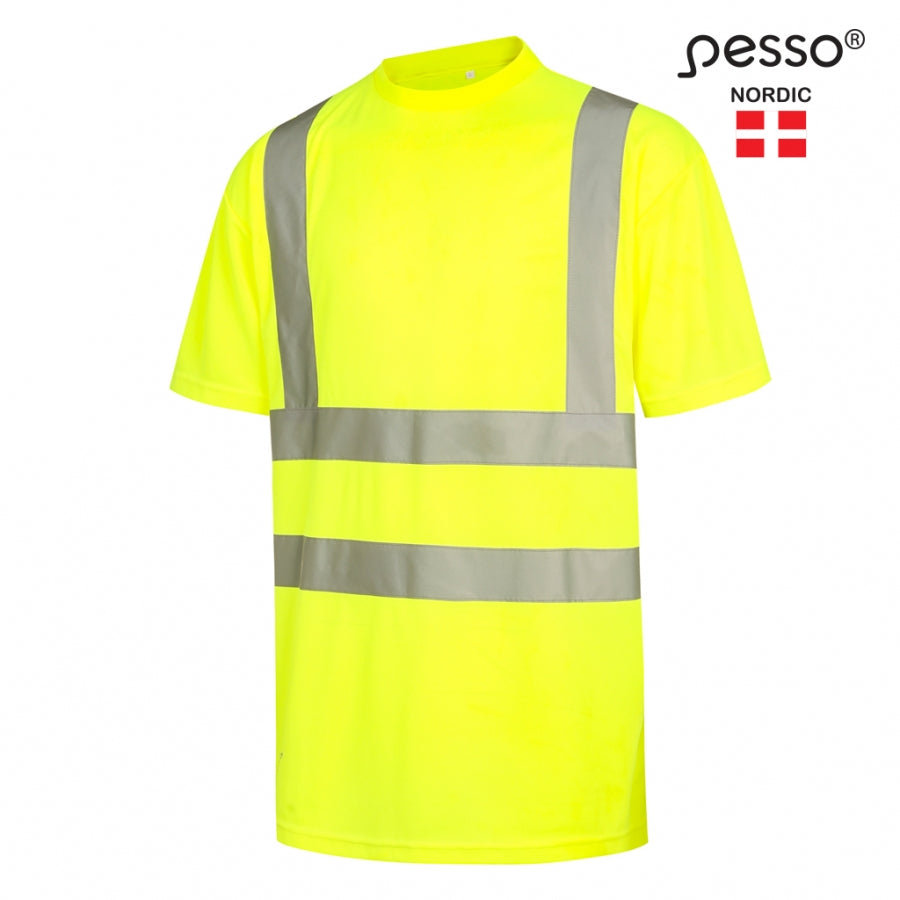 T-krekls High Visibility Pesso HVM, Dzeltens