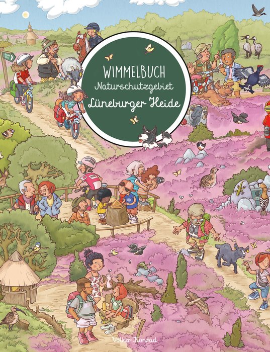 Wimmelbuch Naturschutzgebiet Lüneburger Heide (Hidden Picture Book of the Lüneburg Heath Nature Reserve) Text in German