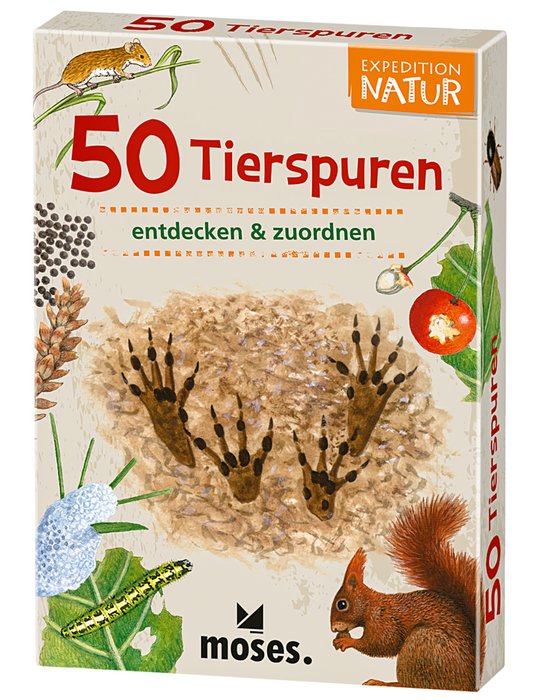 Moses Card Game 50 Tierspuren (50 Animal Tracks) Text in German