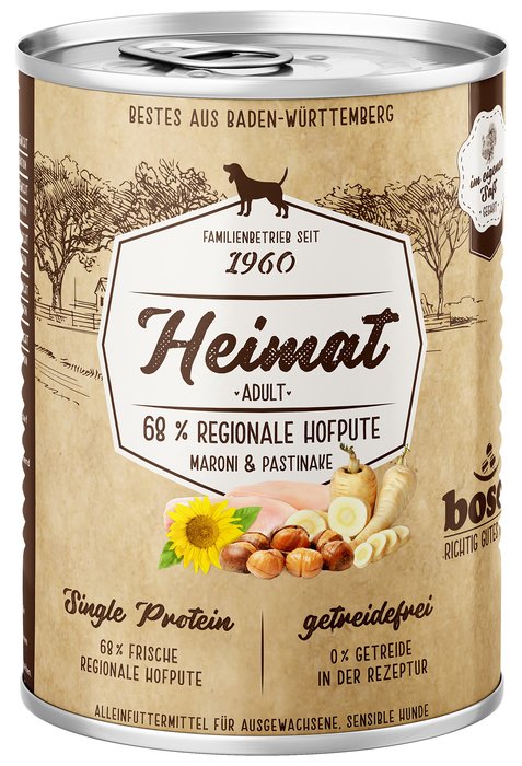 Bosch Heimat Adult regional farmyard turkey dogfood