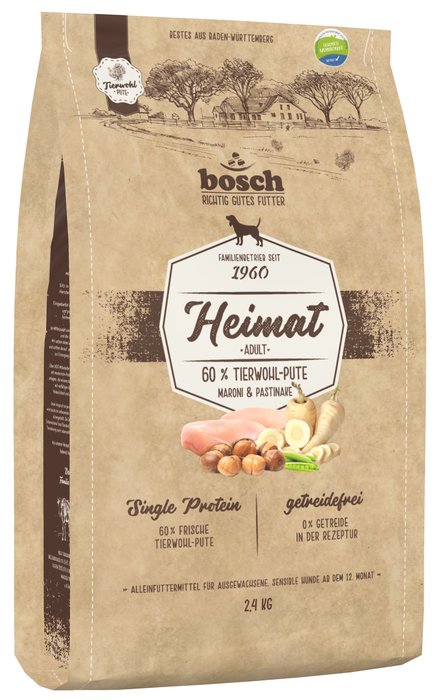 Bosch Heimat animal welfare-turkey dogfood