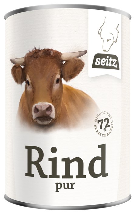 6 x Seitz Pure Beef Pet Food Cans