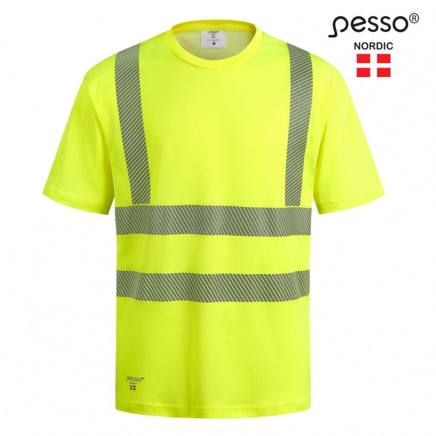 T-krekls High Visibility Pesso HVM, Dzeltens