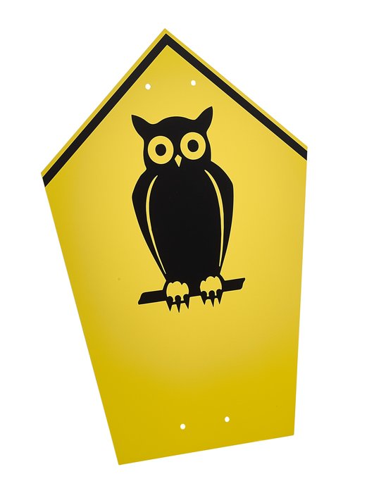 Nature Reserve / Conservancy Area Sign with the Long-eared Owl Symbol