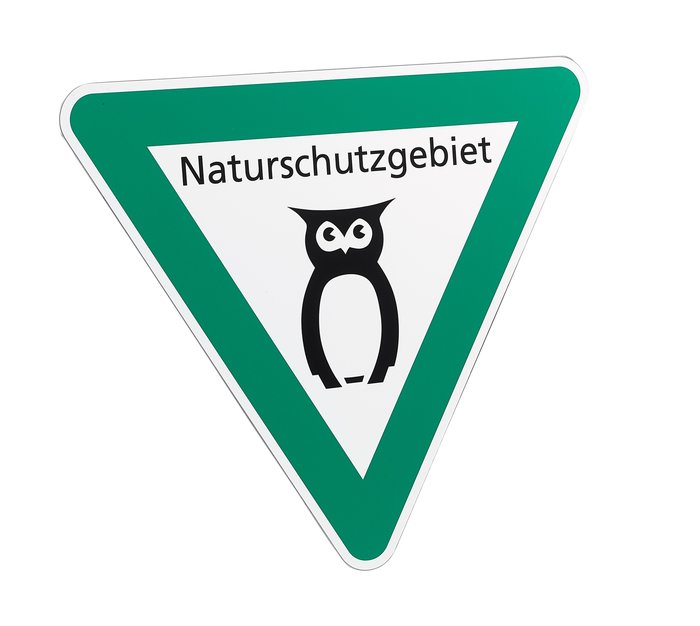 Sign: "Naturschutzgebiet" (Nature Reserve)