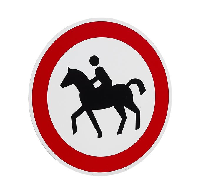 Sign: No Bridlepath