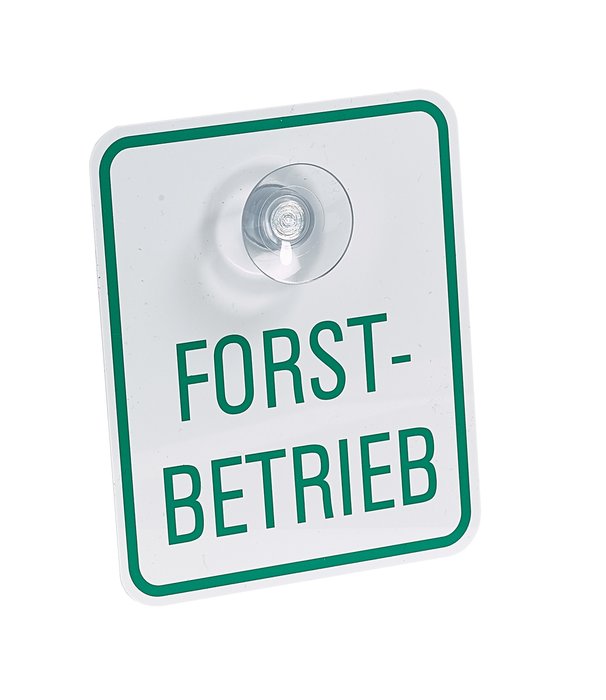 Vehicle Windscreen Sign - German Forestry Commission (Forstbetrieb)
