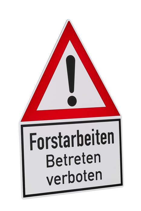 Warning Sign forestry work