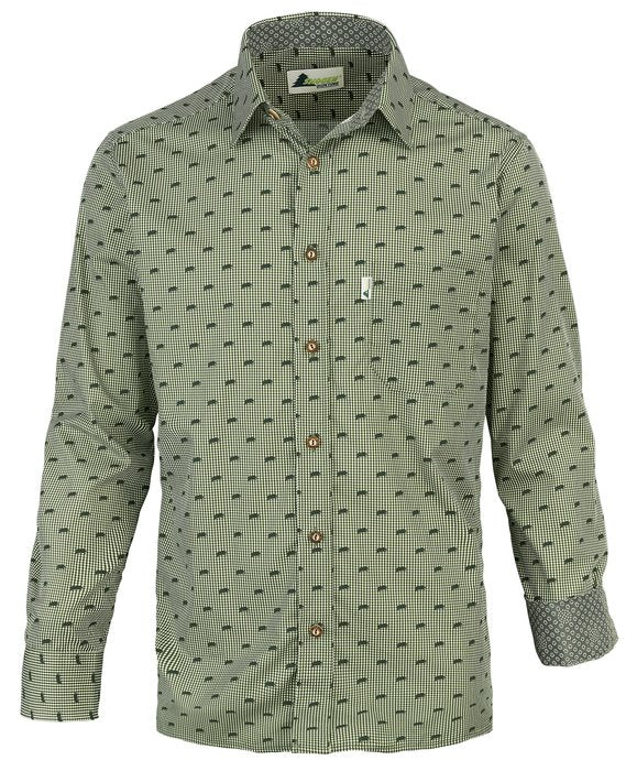 Skogen Wild Boar Men's Long Sleeve Shirt