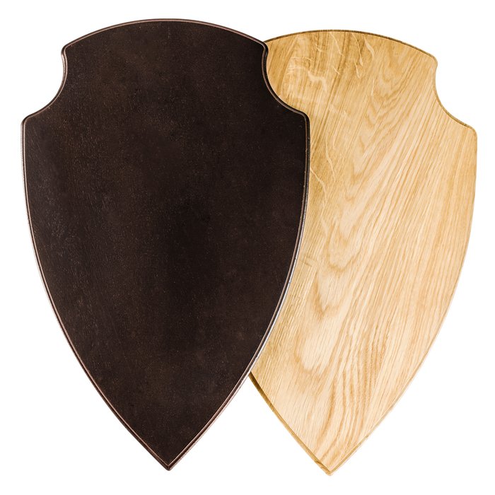 Dark Oak Elk Trophy Shield