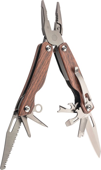 Herbertz multitool with wood finish
