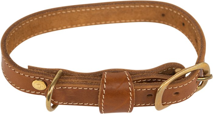Dog collar made from cowhide leather