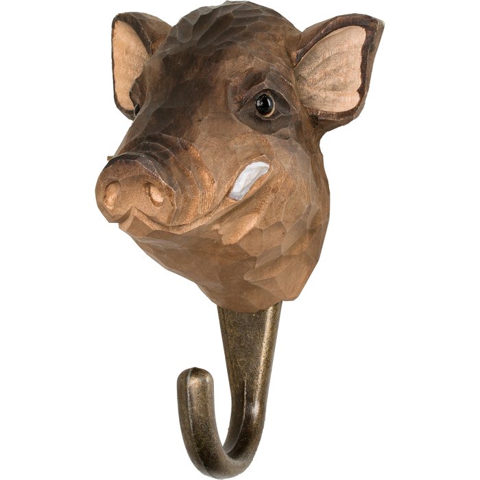 Wild boar wall hook