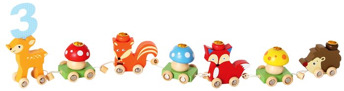 Forest Animal Birthday Train