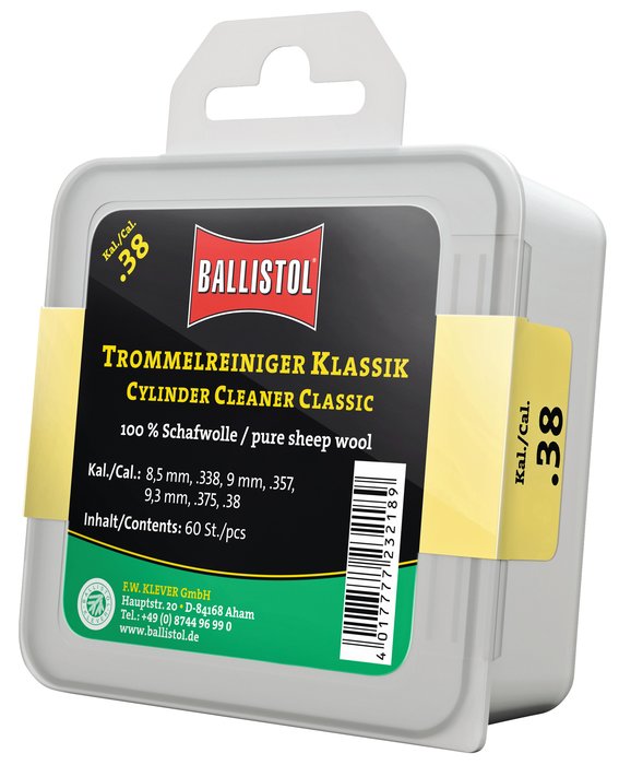 Ballistol Classic Felt Cylinder Cleaners. Pack of 60.