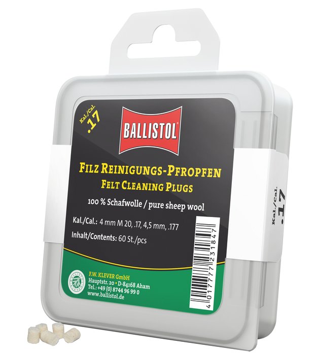 Ballistol Classic Felt Cleaning Plugs.