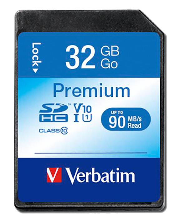 Verbatim SDHC Premium 32 GB memory card