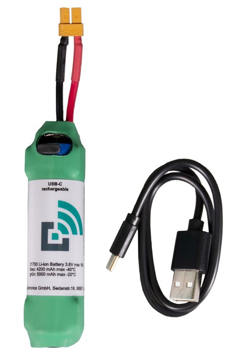 Trapmaster replacement battery for detector with yellow plug