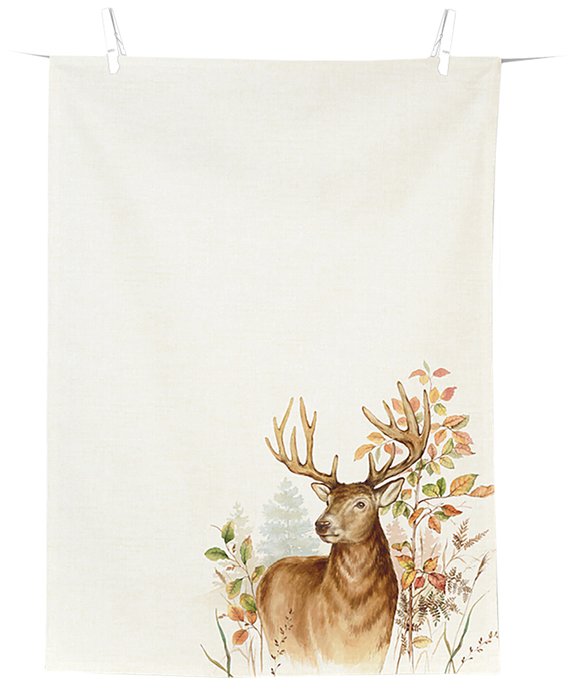 IHR Hunted Deer tea towel