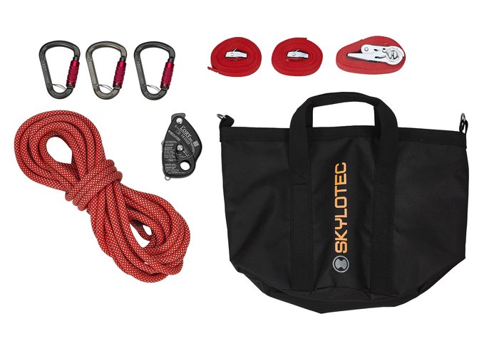 Safety set for climbing seats