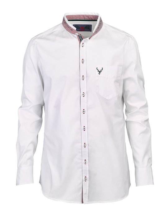 OS Men's Long Sleeve Slim Fit Trachten Shirt